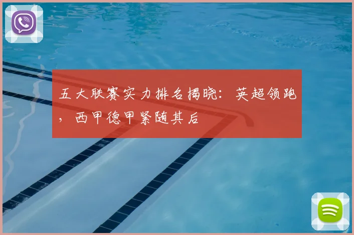 五大联赛实力排名揭晓:英超领跑,西甲德甲紧随其后